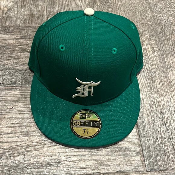 New Era x Fear Of God Mens fitted Cap Kelly Green - Picture 4 of 5